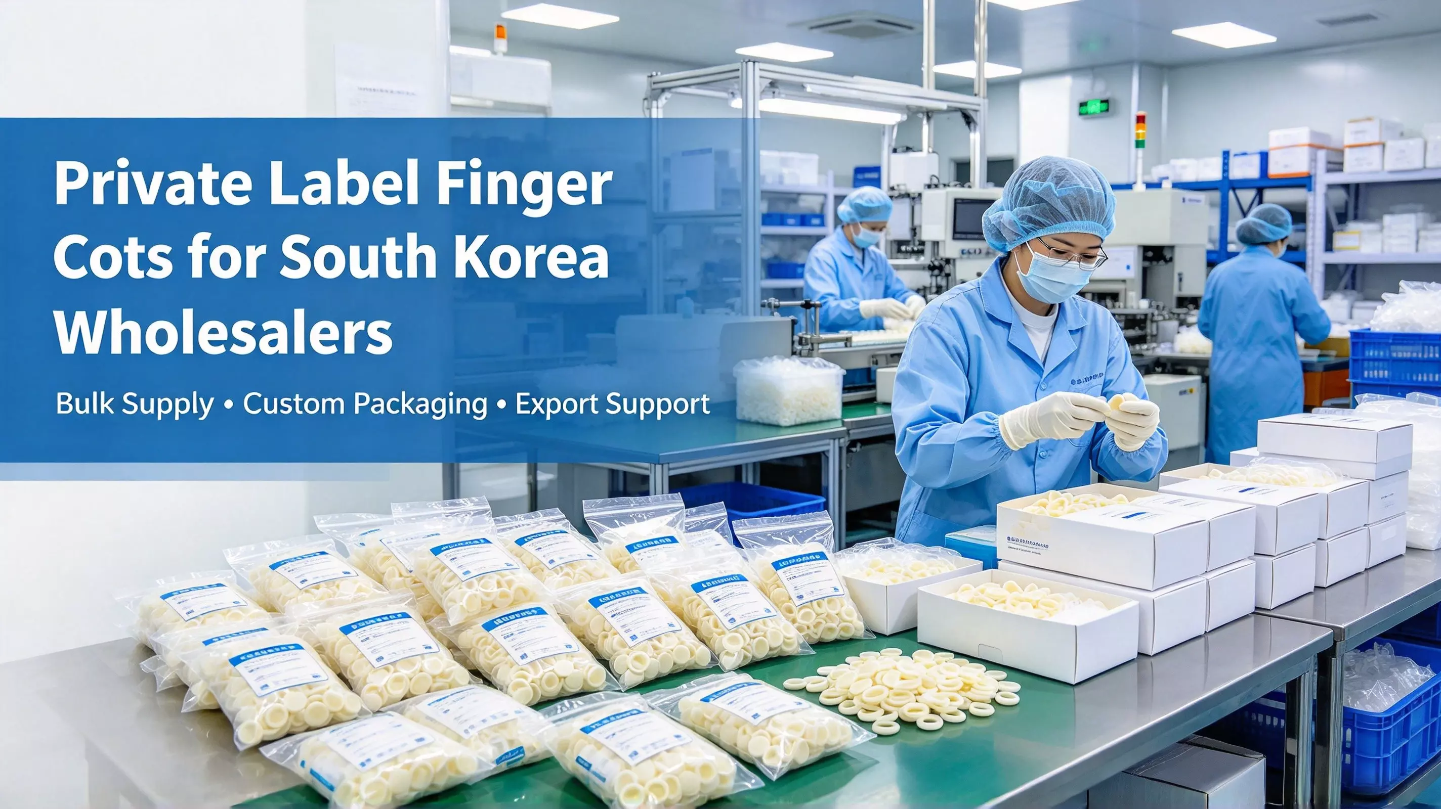 Private Label Finger Cots Supplier for South Korea Wholesalers